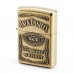 Jack Daniels Polished Brass Emblem Zippo Lighter